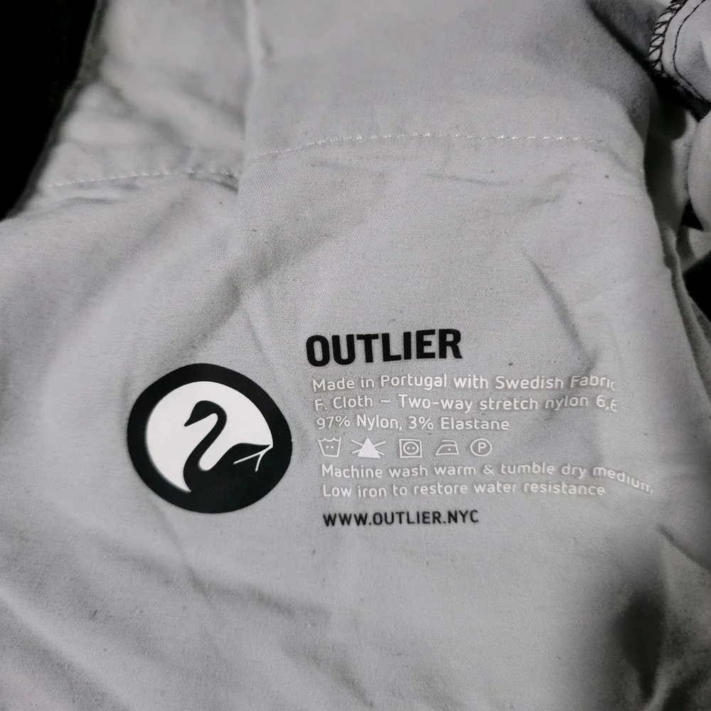Outlier Futureworks Pants Mens 30x32 Charcoal Gray‎ F. Cloth Technical Trousers